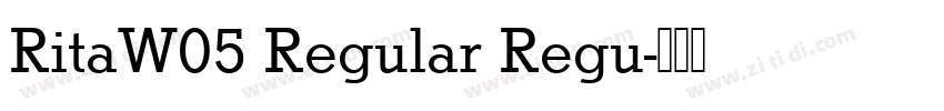 RitaW05 Regular Regu字体转换